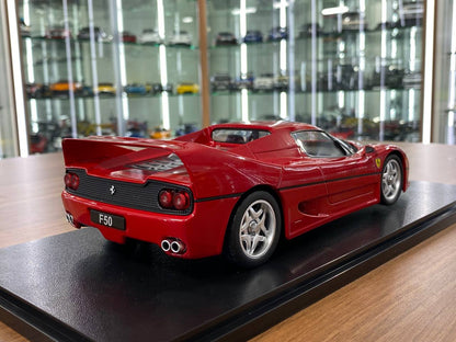 1:18 Diecast – KK Scale Ferrari F50 Hardtop in Red with Silver Wheels