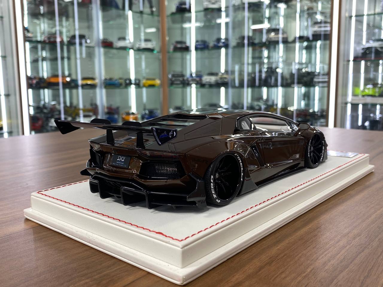 1/18 Resin Lamborghini Aventador LB Performance Brown by Davis & Giovanni