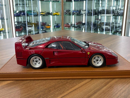 1:18 Diecast Full Opening – BBR by Kyosho Ferrari F40 (Metallic Red) Limited Edition 78pcs