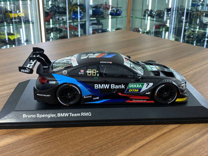 1:18 Diecast (Doors Opening) – Minichamps BMW M4 DTM 2019 #7 B. Spengler, BMW Team RMG – Matt Black Racing Decal (Limited 1002 pcs)