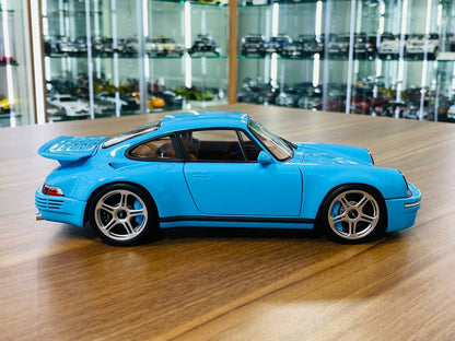 Almost Real Porsche RUF CTR Anniversary 2017 - 1/18 Diecast Model, Bavarian Sky Blue