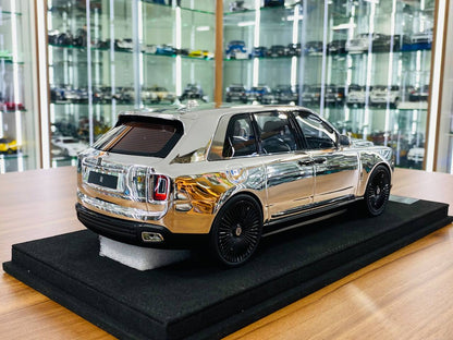 GL Models Rolls-Royce Cullinan - 1/18 Resin Model, Electro Silverinq, Limited to 15 Pieces