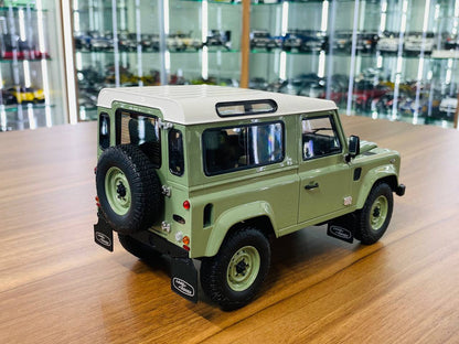 1/18 Diecast Land Rover Defender 90 Heritage Green Almost Real Scale Model Car