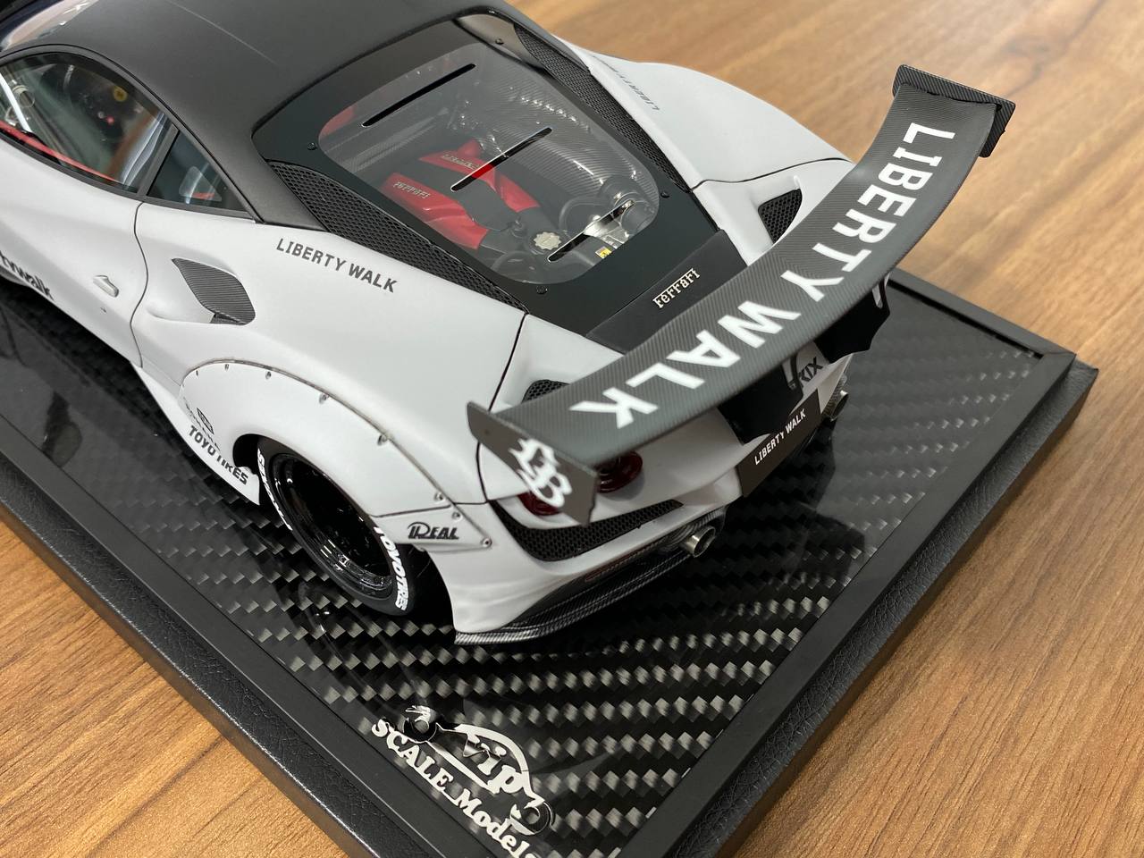 1/18 Resin – Ferrari F8 GT LB-Works Fighter Grey Decal by VIP Model