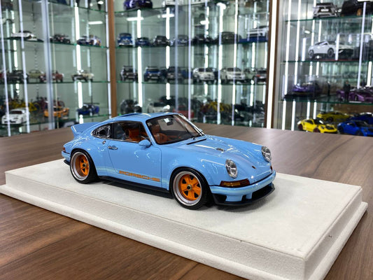 1/18 Resin Model - Porsche Singer DLS 2023 by Make Up (Gulf Blue) | Limited Editon of 120 pcs