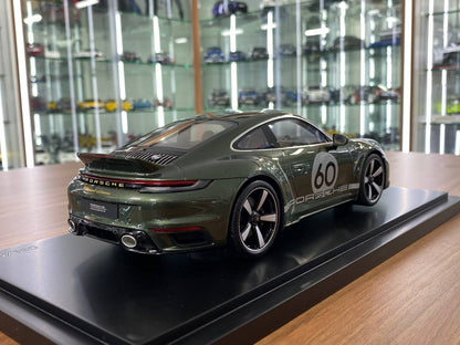 1/18 Resin Model - Porsche 911 Sport Classic Oak Green Metallic by Spark Models