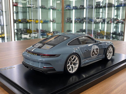 1/18 Resin Model - Porsche 911 T/S Blue by Spark Models