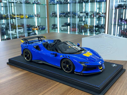 1/18 Resin Model - Ferrari SF90 XX Spider Azzurro Dino by BBR Models