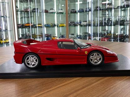 1:18 Diecast – KK Scale Ferrari F50 Hardtop in Red with Silver Wheels