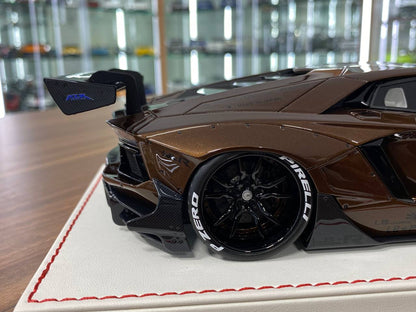 1/18 Resin Lamborghini Aventador LB Performance Brown by Davis & Giovanni