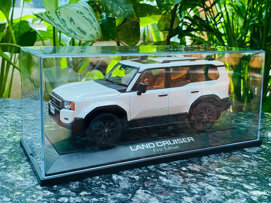 Dealer Edition 2024 Toyota Land Cruiser 250 First Edition Resin Model - White | 1/30 Scale