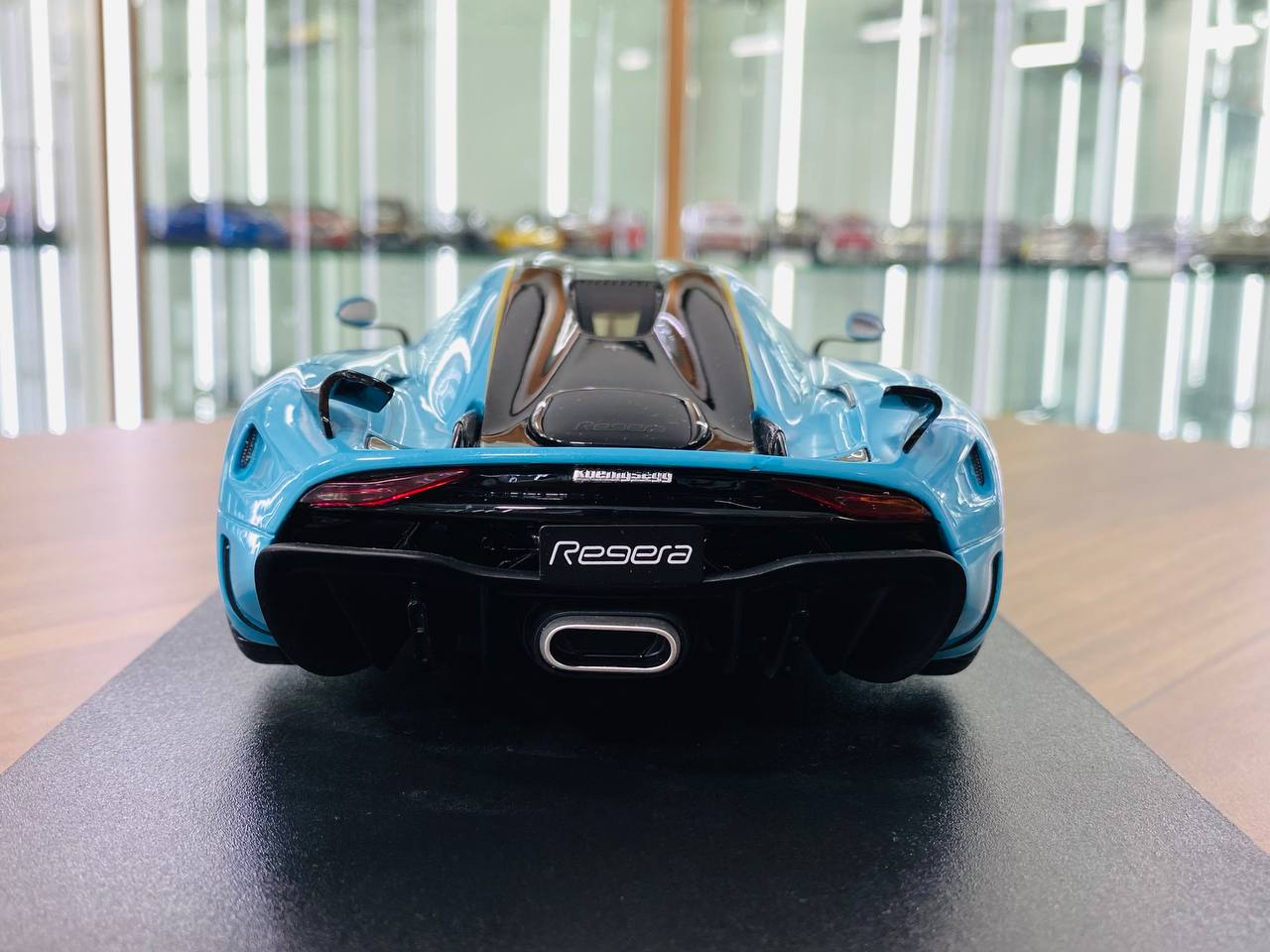 GT Spirit Koenigsegg Regera Resin Model - Baby Blue | 1/18 Scale, Limited Edition