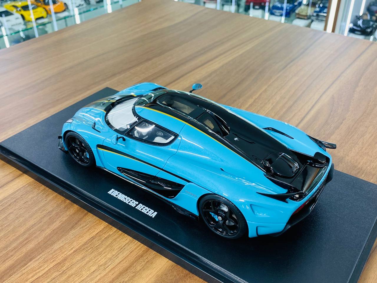 GT Spirit Koenigsegg Regera Resin Model - Baby Blue | 1/18 Scale, Limited Edition