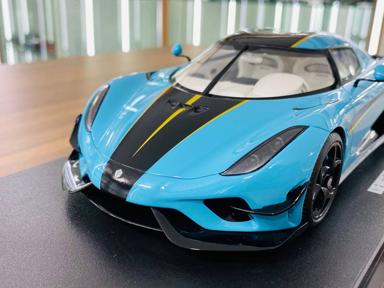 GT Spirit Koenigsegg Regera Resin Model - Baby Blue | 1/18 Scale, Limited Edition