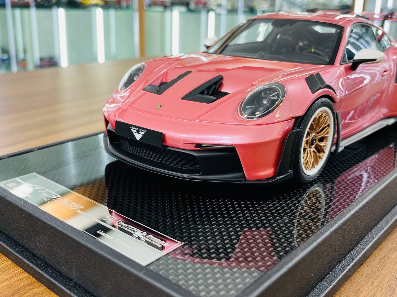 1/18 Resin Model - Timothy & Pierre Porsche 911 GT3 RS Pink Vorsteiner