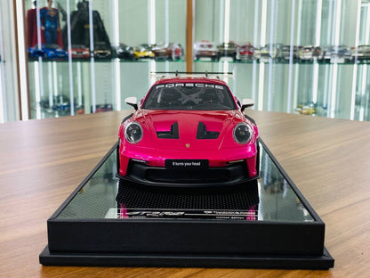 1/18 Resin - Timothy & Pierre Porsche 911 GT3 RS Weissach Package Pink Vorsteiner