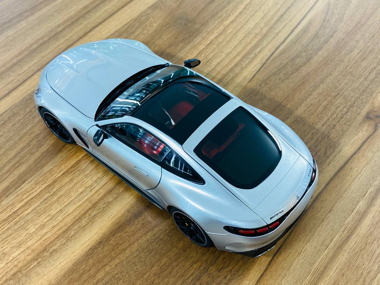 1/18 Diecast Norev (Dealer Edition) Mercedes-AMG GT 63  High-tech Silver