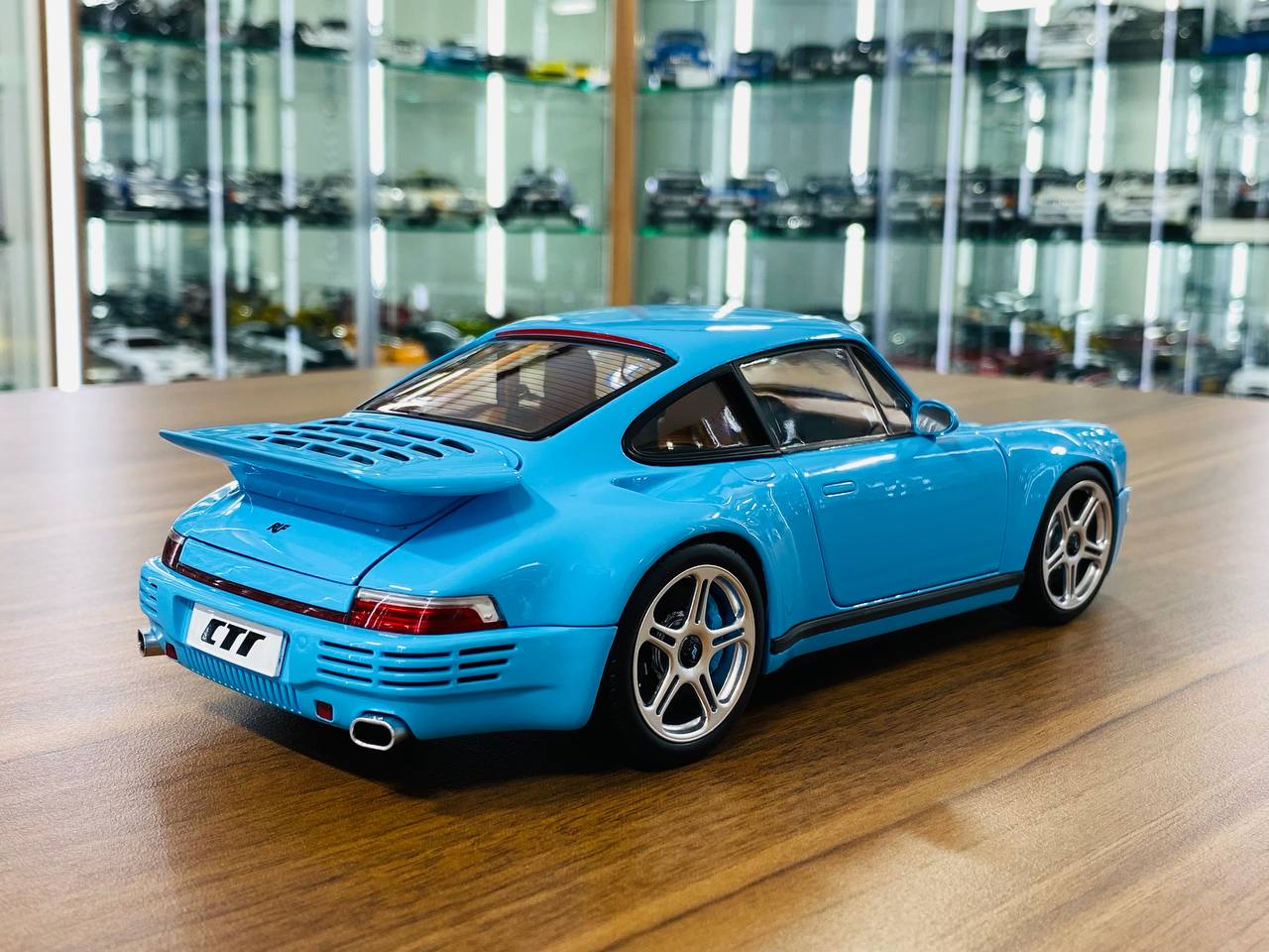 Almost Real Porsche RUF CTR Anniversary 2017 - 1/18 Diecast Model, Bavarian Sky Blue