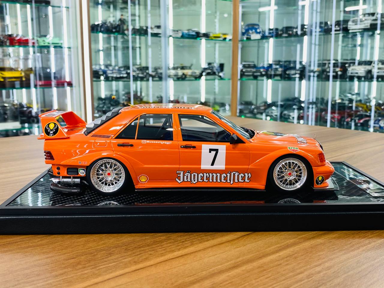 VIP Model Mercedes-Benz 190 E & A$AP Rocky’s Edition – 1/18 Resin Model, Jagermeister Decal, Limited to 30 Units