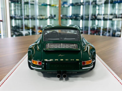 Ivy Model Porsche 911 Singer – 1/18 Resin Model, Irish Green/White Stripe, Limited 50