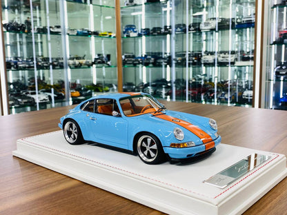 Ivy Model Porsche 911 Singer – 1/18 Resin Model, Gulf Blue, Limited 50