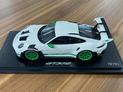 1/18 Resin Spark Models Porsche 911 GT3 RS White & Green Limited Edition