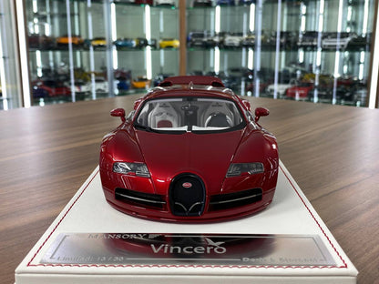 1:18 Resin Model - Bugatti Vincero Mansory by Davis & Giovanni (Red Carbon Fiber)