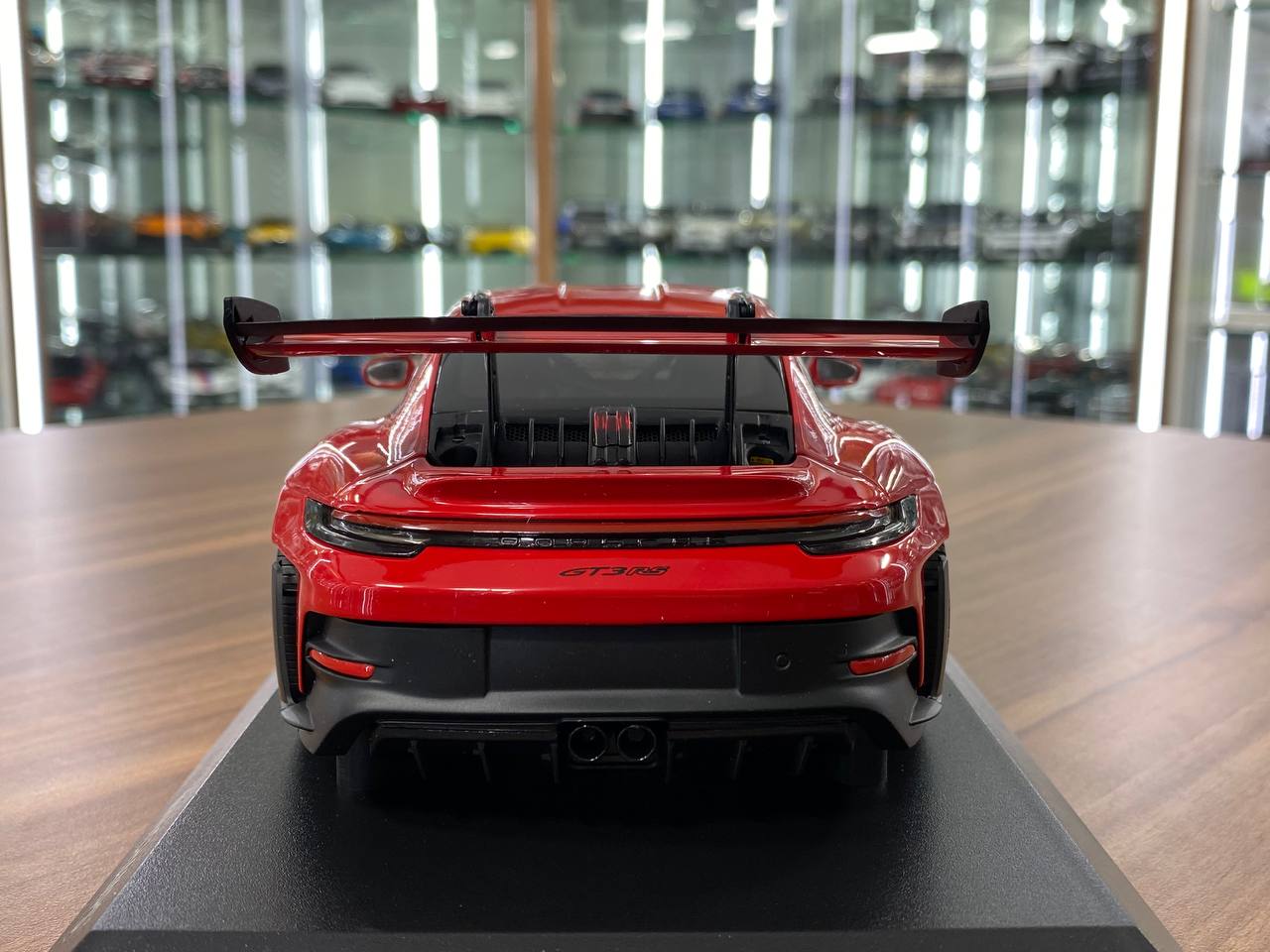 1:18 Diecast Model - Porsche 911 GT3 RS 2023 by Minichamps (Red with Silver Wheels)