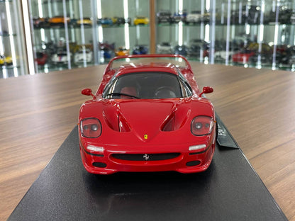 1:18 Diecast – KK Scale Ferrari F50 Hardtop in Red with Silver Wheels