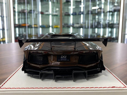 1/18 Resin Lamborghini Aventador LB Performance Brown by Davis & Giovanni