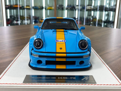 1:18 Resin Model – Runner Porsche KS-R in Gulf Blue