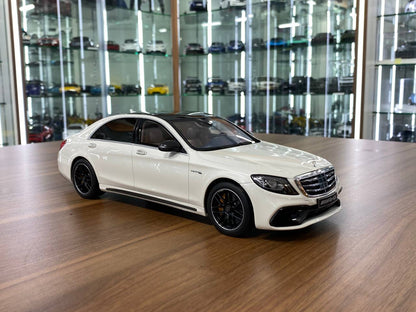 1:18 Resin Model – GT Spirit Dealer Edition Mercedes-Benz AMG S 63 (W222) 2018 – White (Limited Edition 1967)