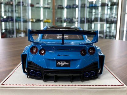 1:18 Resin Model - Davis & Giovanni Nissan R35 GT-R LBWK - Light Blue with Decals - Limited 15 pcs