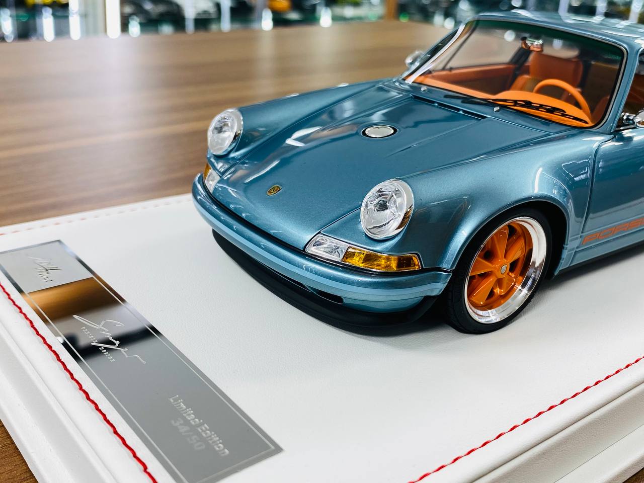 Ivy Model Porsche 911 Singer – 1/18 Resin Model, Ice Blue Metallic, Limited to 50 Units