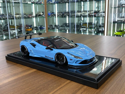 1/18 Resin – Ferrari F8 GT LB-Works Baby Blue Decal by VIP Model