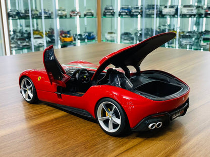 1/18 Diecast Ferrari Monza SP1 Red Bburago Scale Model Car