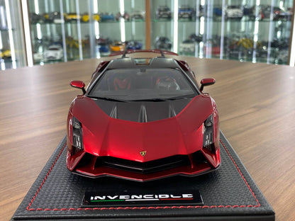 1/18 Resin Model - Lamborghini Invencible by MR Collection (Rosso Efesto)