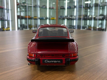 1/18 Diecast Porsche 911 (930) Carrera 3.2 ROT 1984 in Maroon