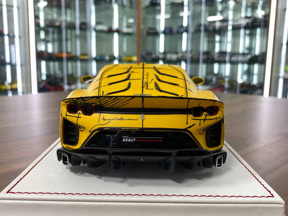 1:18 Resin Model - Ferrari 812 Competizione by Davis & Giovanni (Matt Pearl Yellow / Black Graphic)