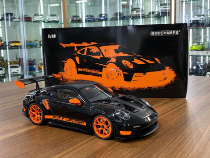 1:18 Diecast Minichamps Porsche 911 (992) GT3 RS 2023 Weissach Paket in Black