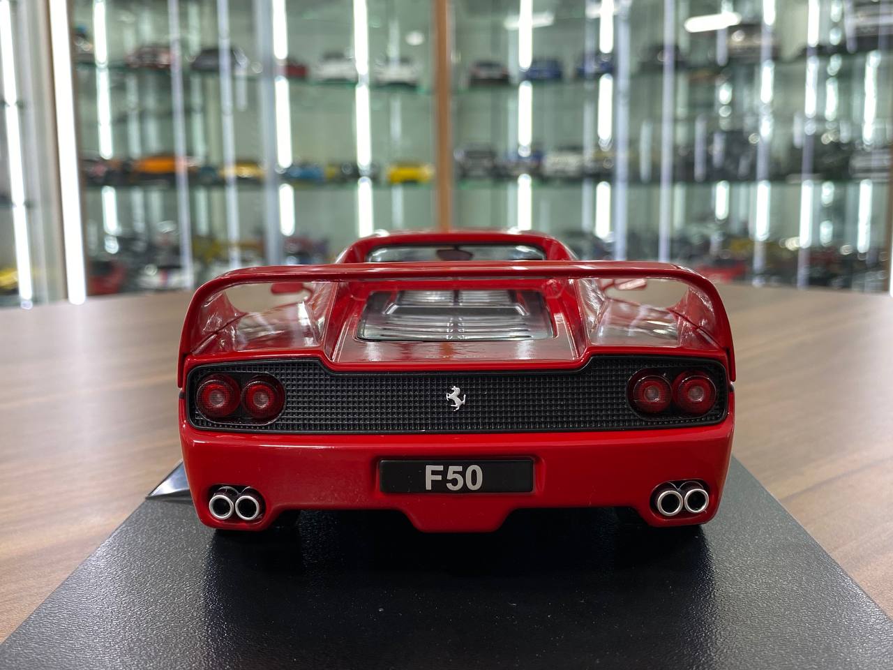 1:18 Diecast – KK Scale Ferrari F50 Hardtop in Red with Silver Wheels