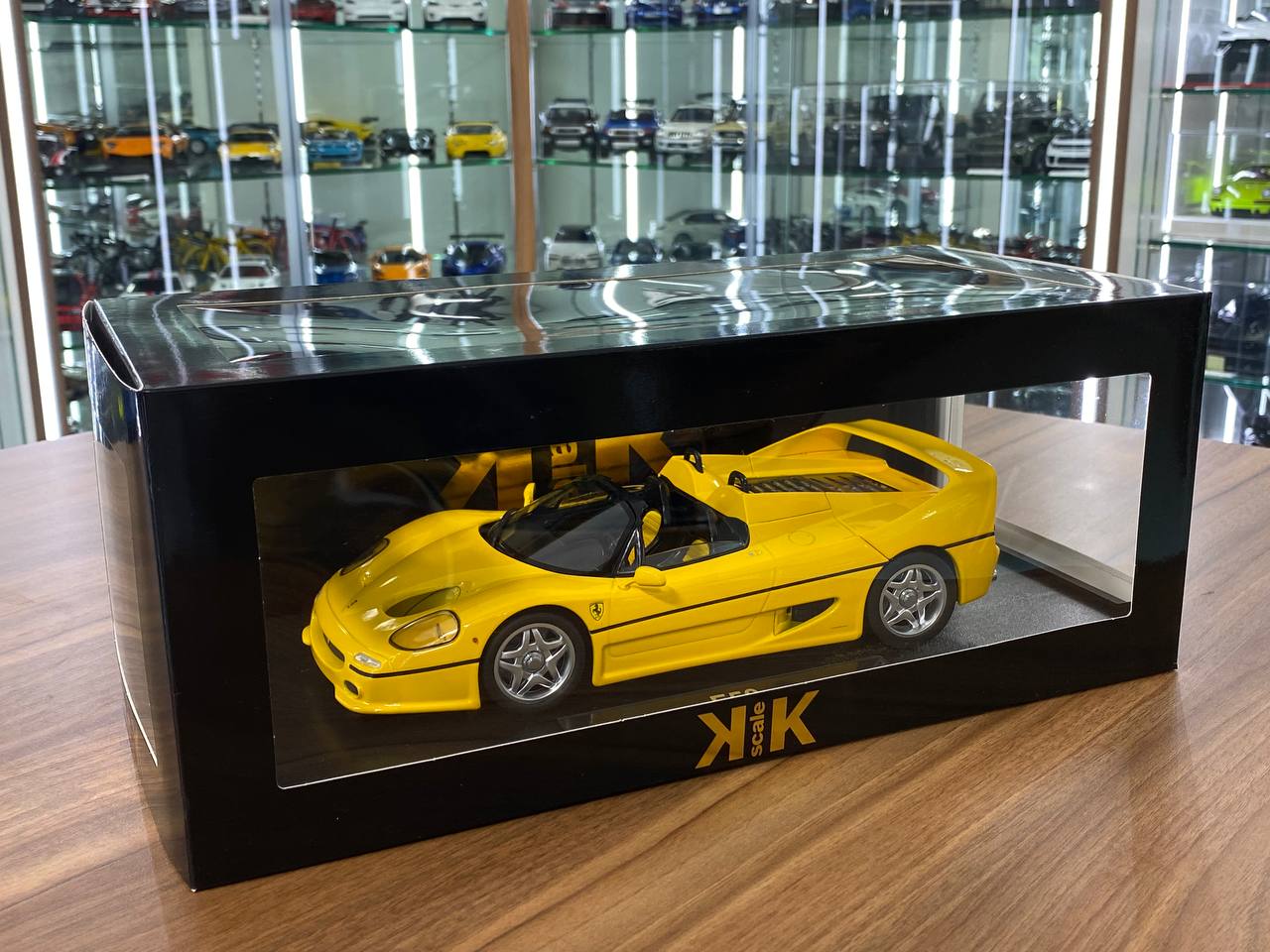 1:18 Diecast – KK Scale Ferrari F50 in Yellow