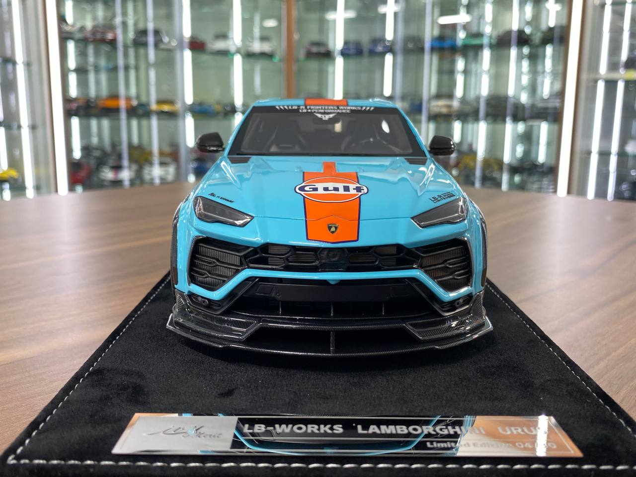 1:18 Resin Model – IVY Model Lamborghini URUS LB WORKS in Gulf Blue