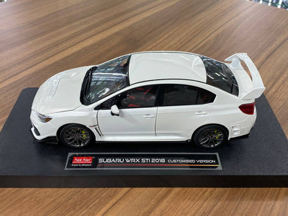 1/18 diecast Sun Star Models Subaru WRX STI 2018 Customized Version