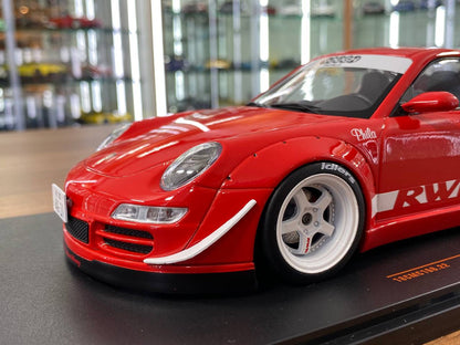 1/18 Metal Diecast IXO Models Porsche RWB 997 in Red