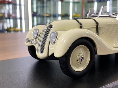 1:18 Diecast Model – Minichamps Dealer Edition BMW 328 Roadster 1938 – White