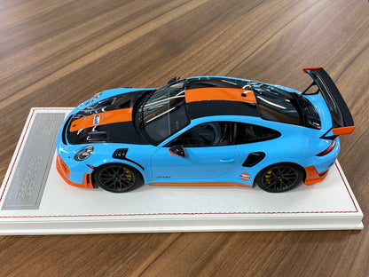 1:18 Resin Model - Dino Porsche 911 GT2 RS - Gulf Livery - Limited 5 pcs