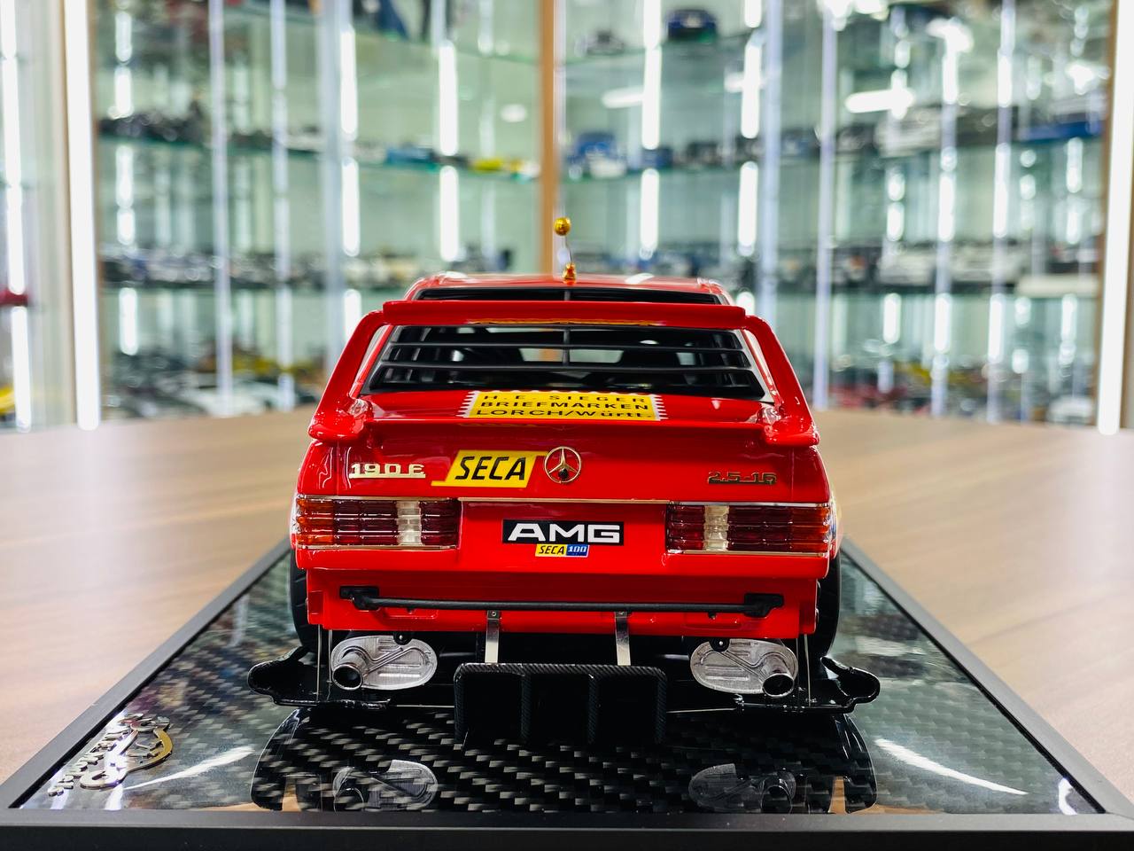 VIP Model Mercedes-Benz 190 E & A$AP Rocky’s Edition – 1/18 Resin Model, Red Pig Decal, Limited to 30 Units