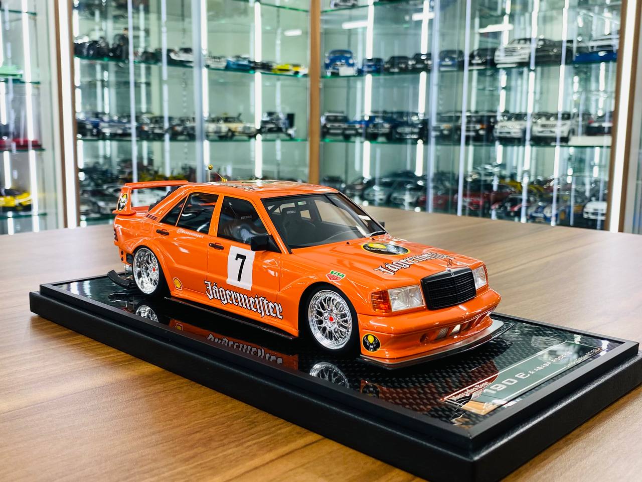 VIP Model Mercedes-Benz 190 E & A$AP Rocky’s Edition – 1/18 Resin Model, Jagermeister Decal, Limited to 30 Units