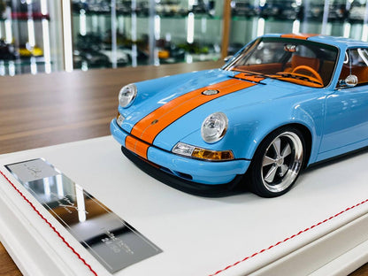 Ivy Model Porsche 911 Singer – 1/18 Resin Model, Gulf Blue, Limited 50